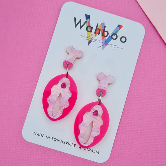 Vagina Dangle Earrings