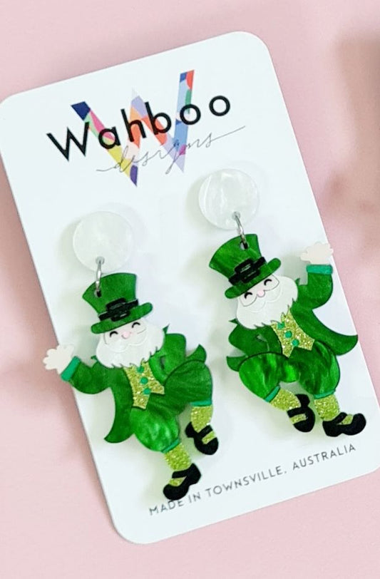 Leprechaun Dangle Earrings