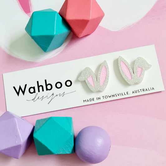 Easter Bunny Ears Stud Earrings
