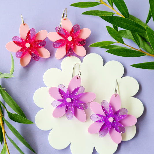 Flora Flower Dangle Earrings