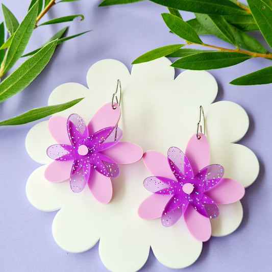 Flora Flower Dangle Earrings