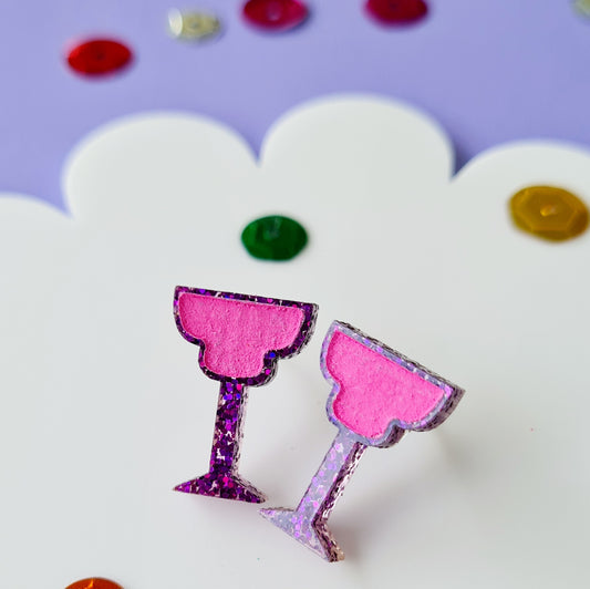Margarita Glass Stud Earrings
