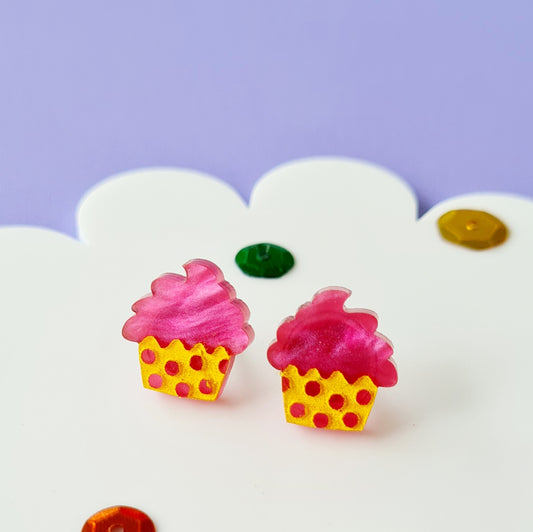 Cupcake Stud Earrings