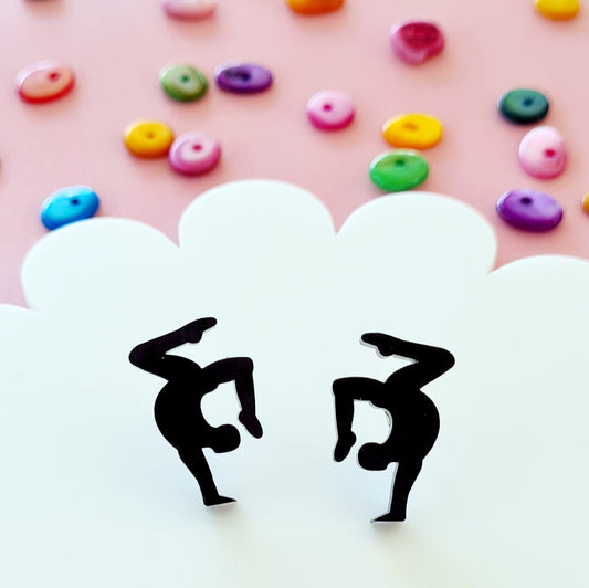Gymnast Stud Earrings