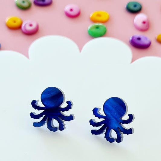 Octopus Stud Earrings
