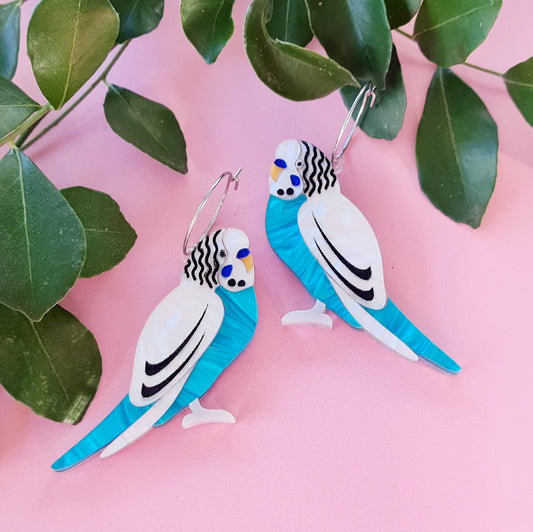 Budgerigar Dangle Earrings