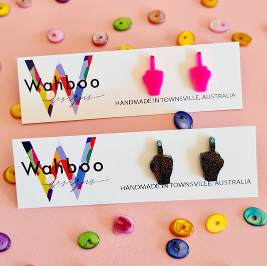 Finger Stud Earrings