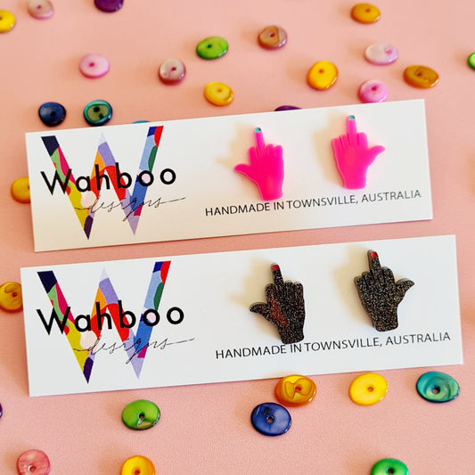 Finger Stud Earrings