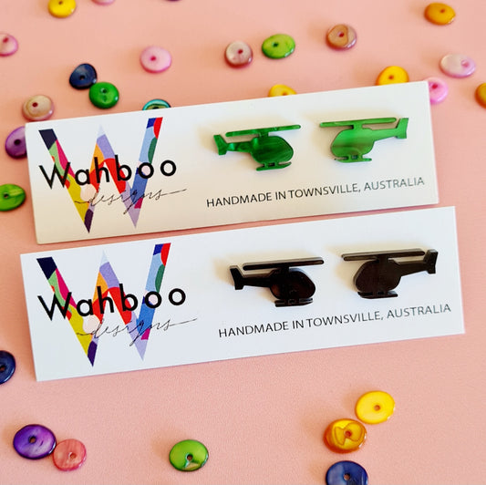 Helicopter Stud Earrings