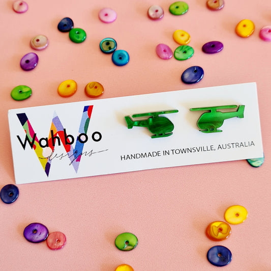 Helicopter Stud Earrings