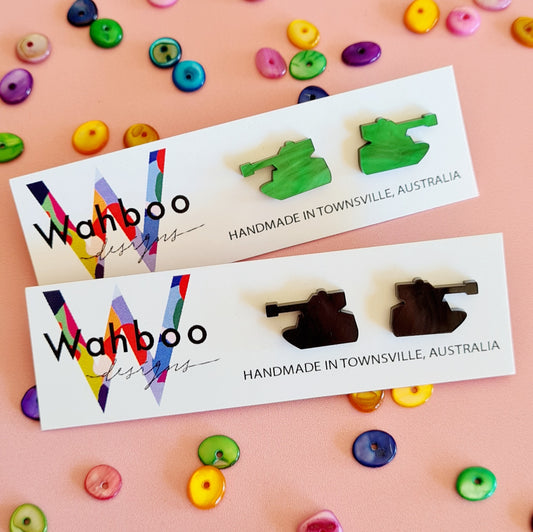 Tank Stud Earrings