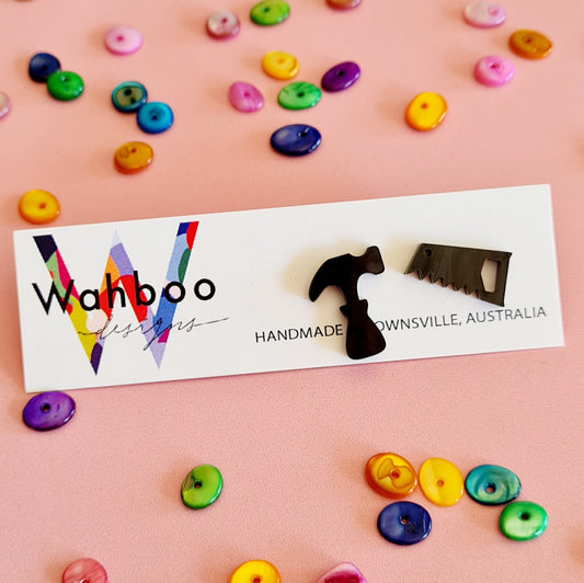 Hammer Stud Earrings