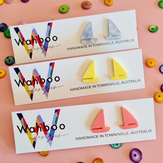 Sailing Boat Stud Earrings