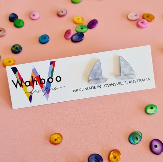 Sailing Boat Stud Earrings