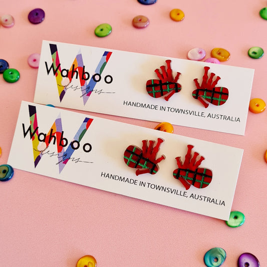 Bagpipes Stud Earrings