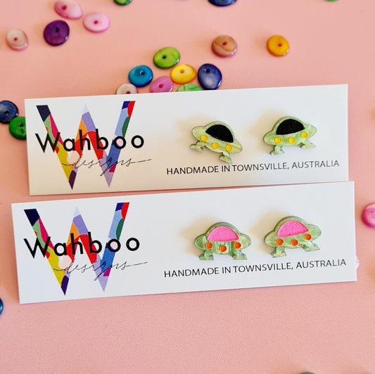 UFO Spaceship Stud Earrings