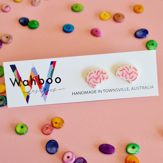 Brain Stud Earrings