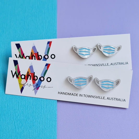 Face Mask Stud Earrings