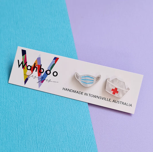 Face Mask Stud Earrings