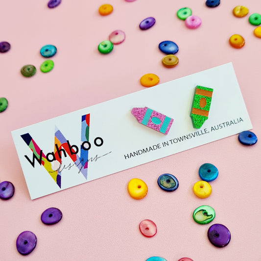 Crayon Stud Earrings