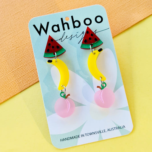 Fruit Salad Dangle Earrings