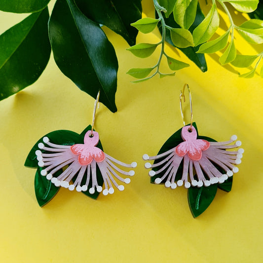 Lilly Pilly Flower Dangle Earrings