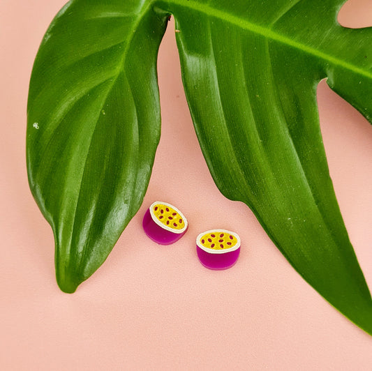 Passionfruit Stud Earrings