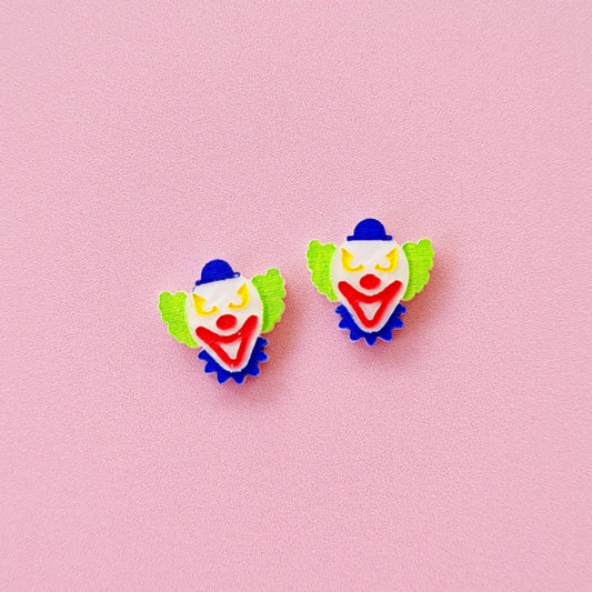 Halloween Scary Clown Stud Earrings