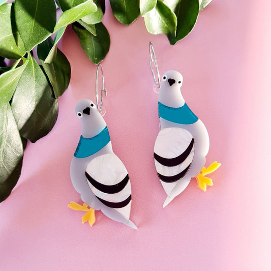 Pigeon Dangle Earrings