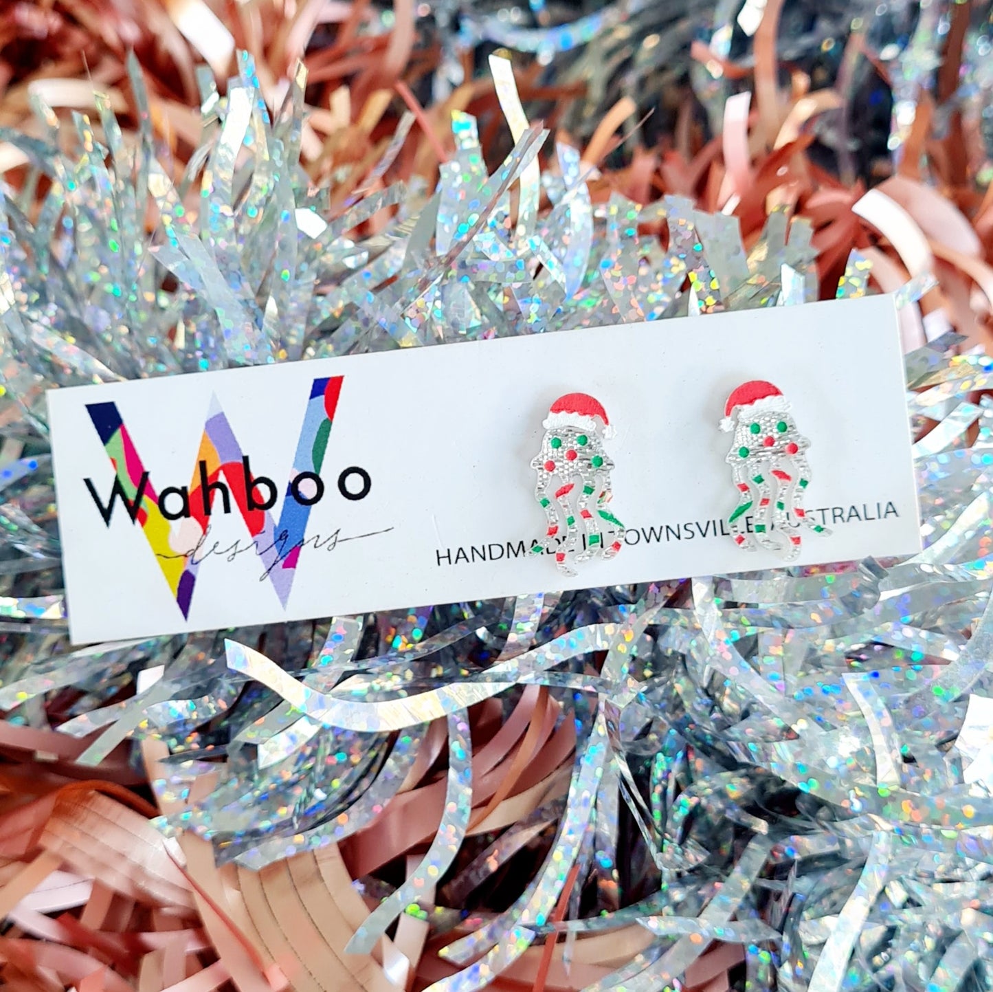 Christmas Jellyfish Stud Earrings