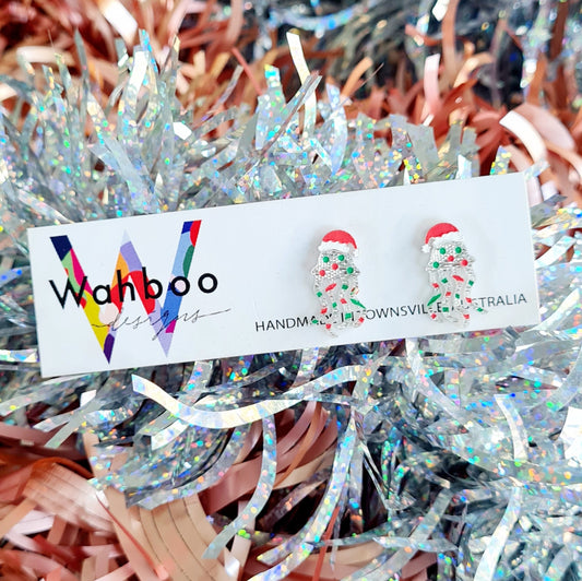 Christmas Jellyfish Stud Earrings