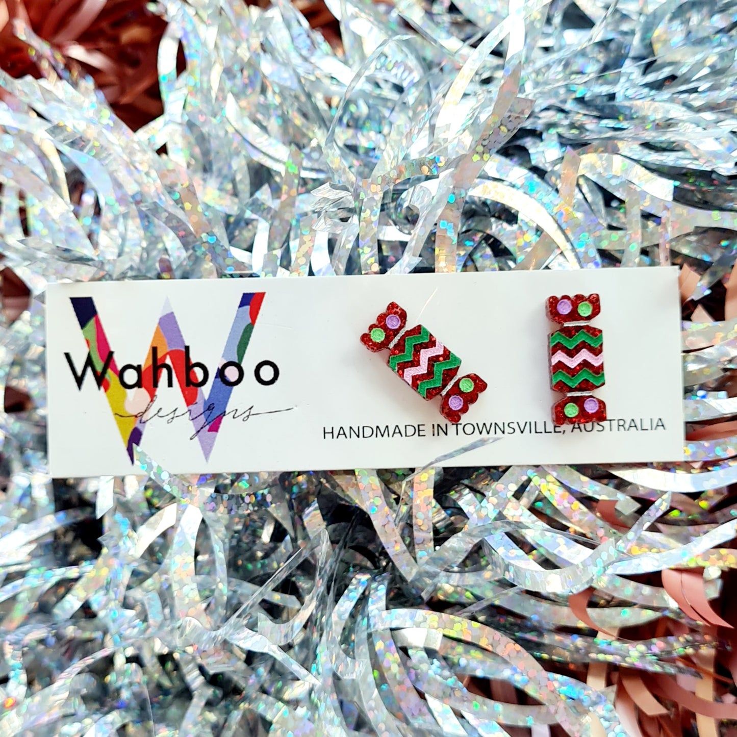 Christmas Bon Bon Cracker Stud Earrings