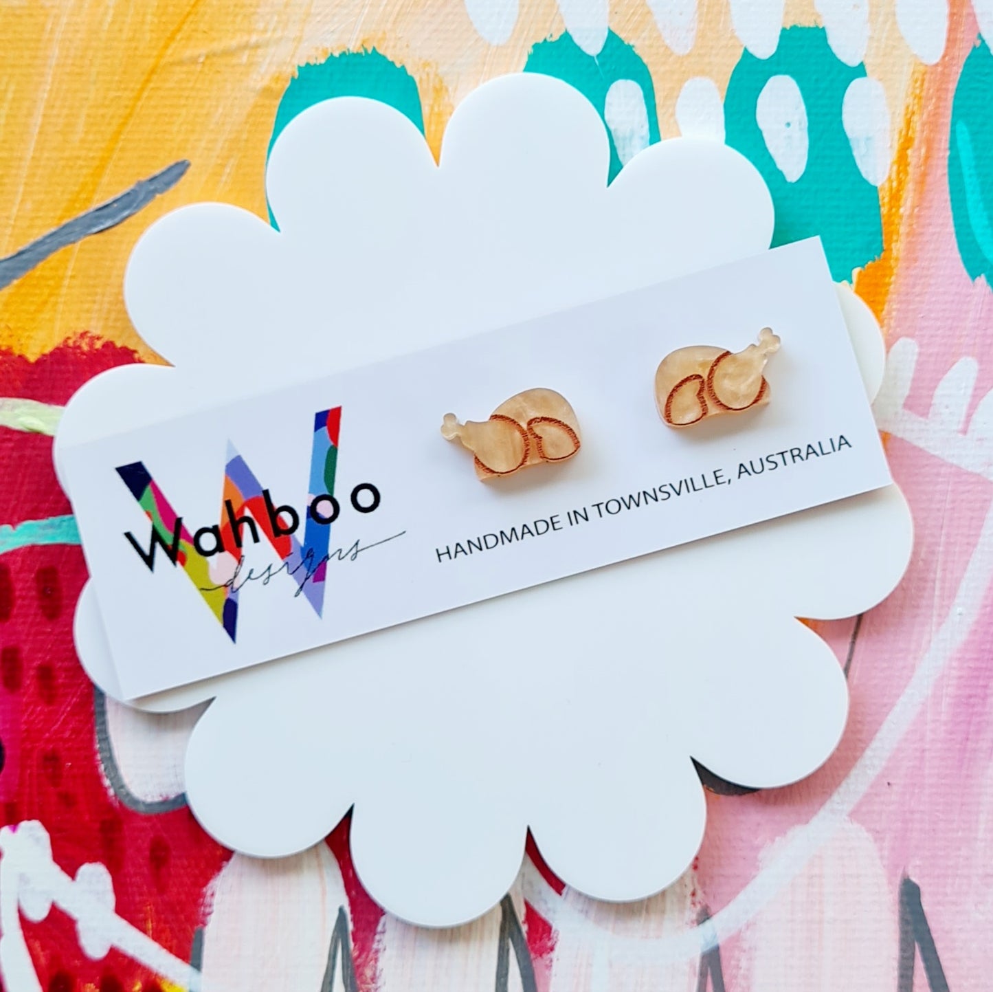 Roast Turkey Stud Earrings