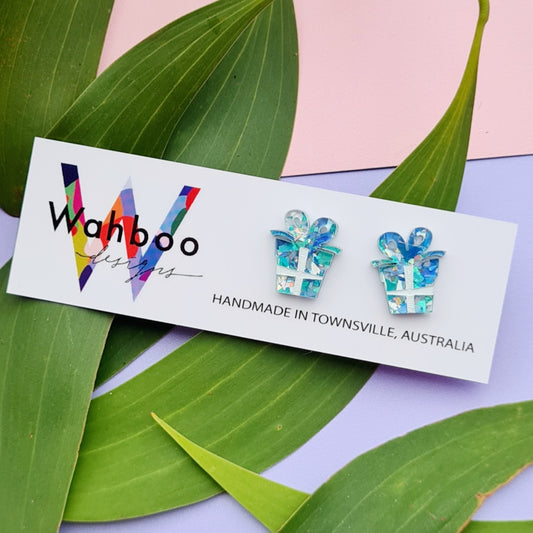 Christmas Present Stud Earrings