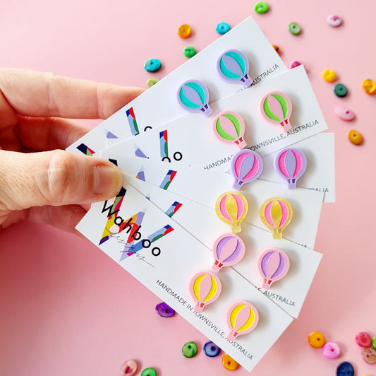 Hot Air Balloon Stud Earrings