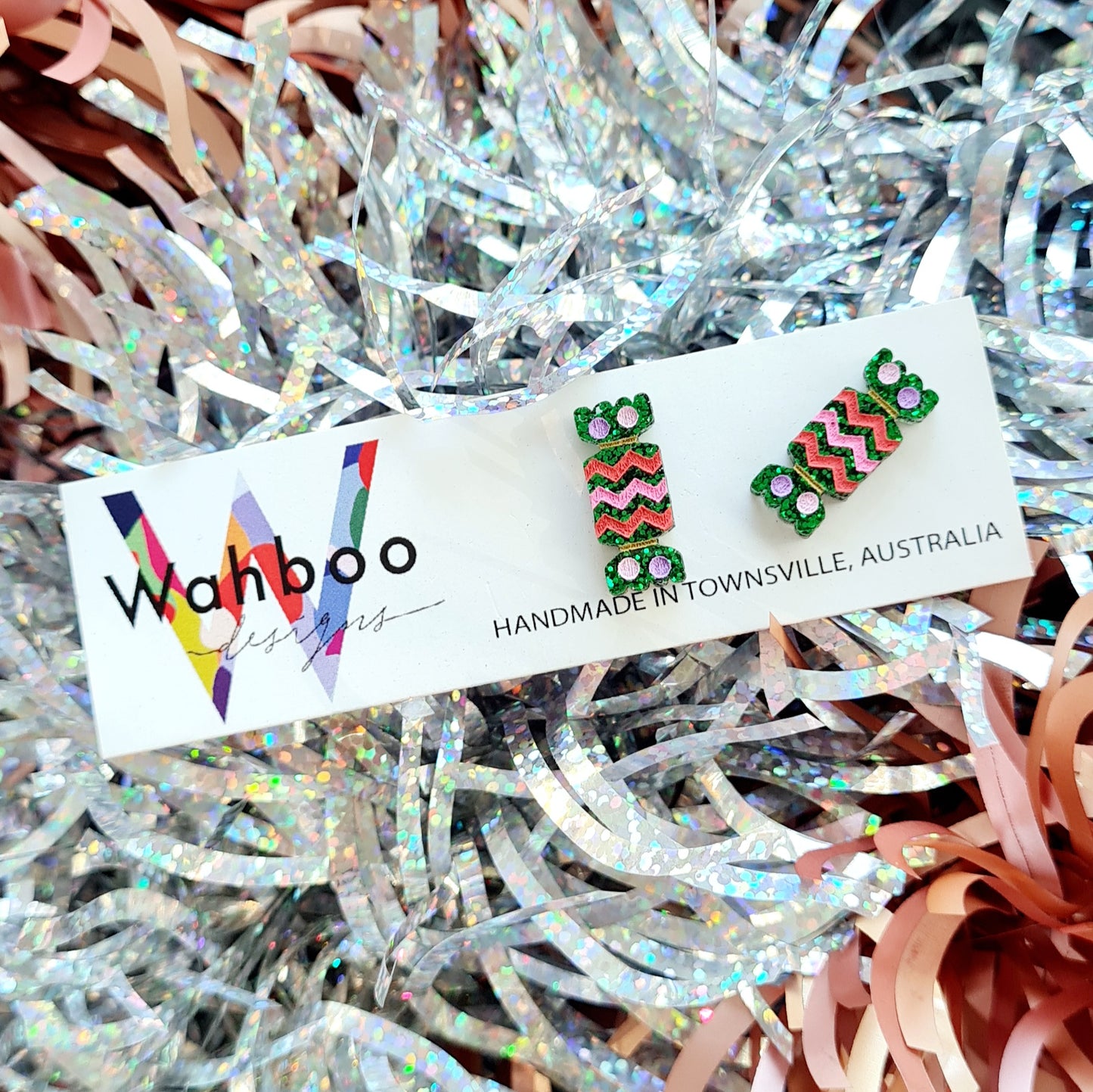 Christmas Bon Bon Cracker Stud Earrings