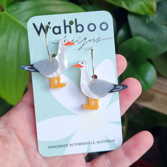 Seagull Dangle Earrings