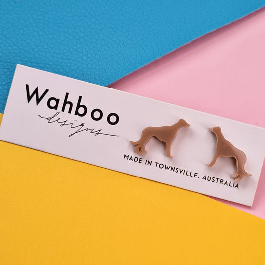 Greyhound Stud Earrings