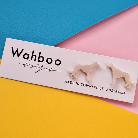 Greyhound Stud Earrings