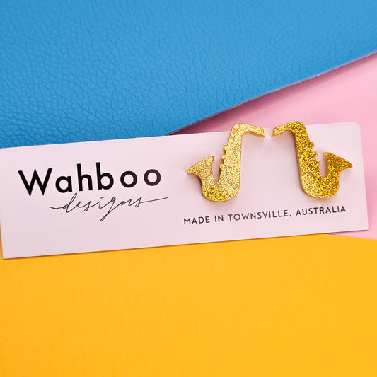 Saxophone Stud Earrings