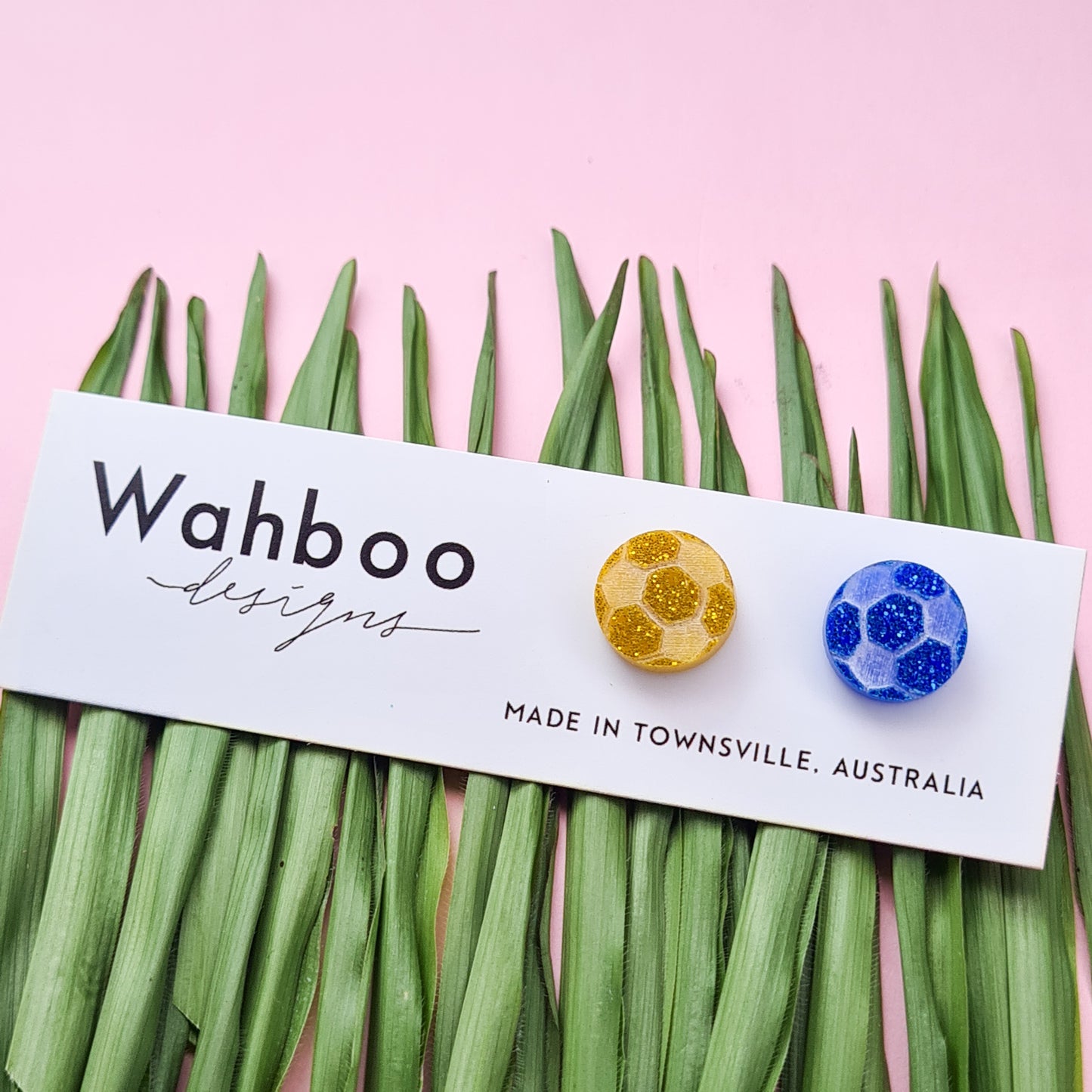 Soccer Football Stud Earrings