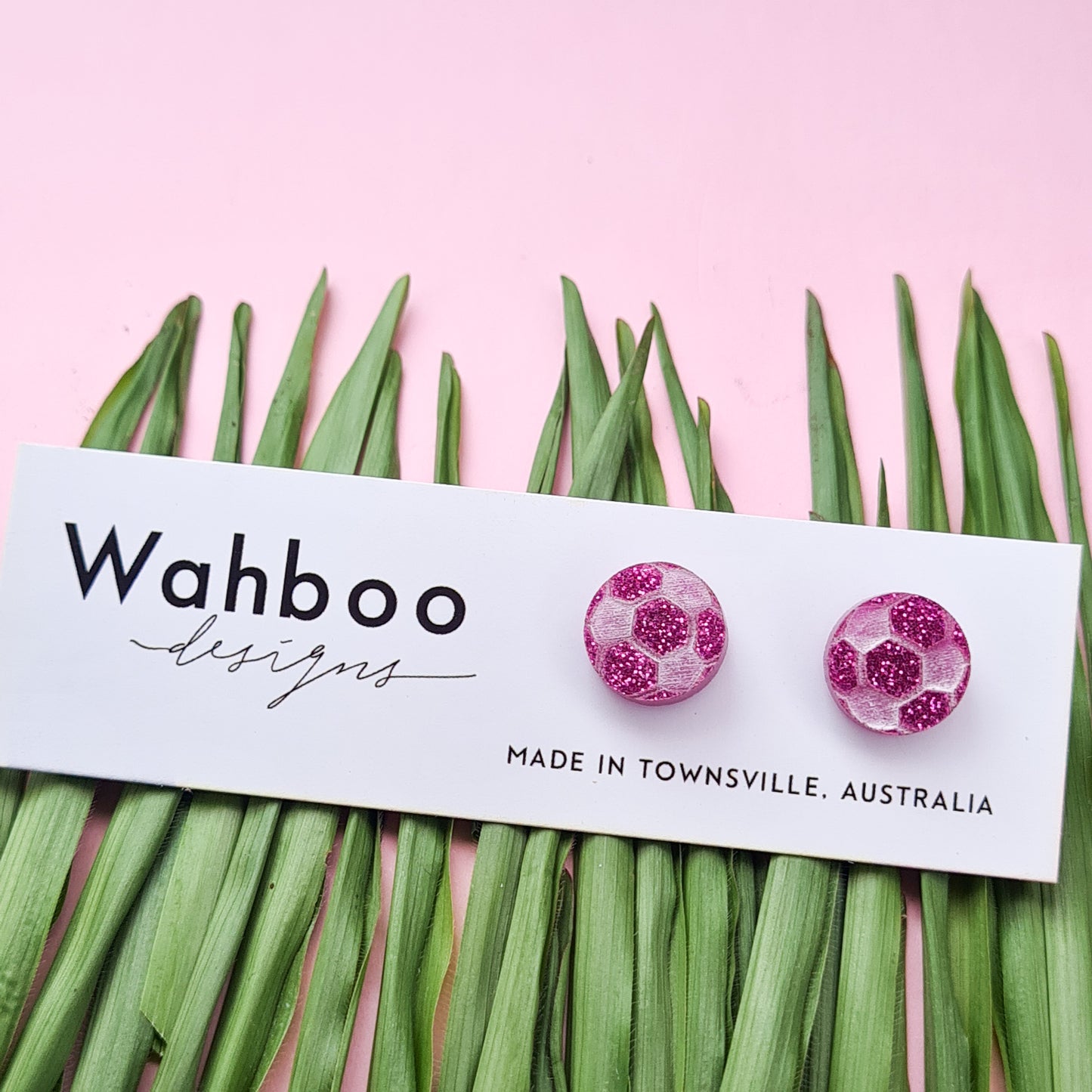 Soccer Football Stud Earrings