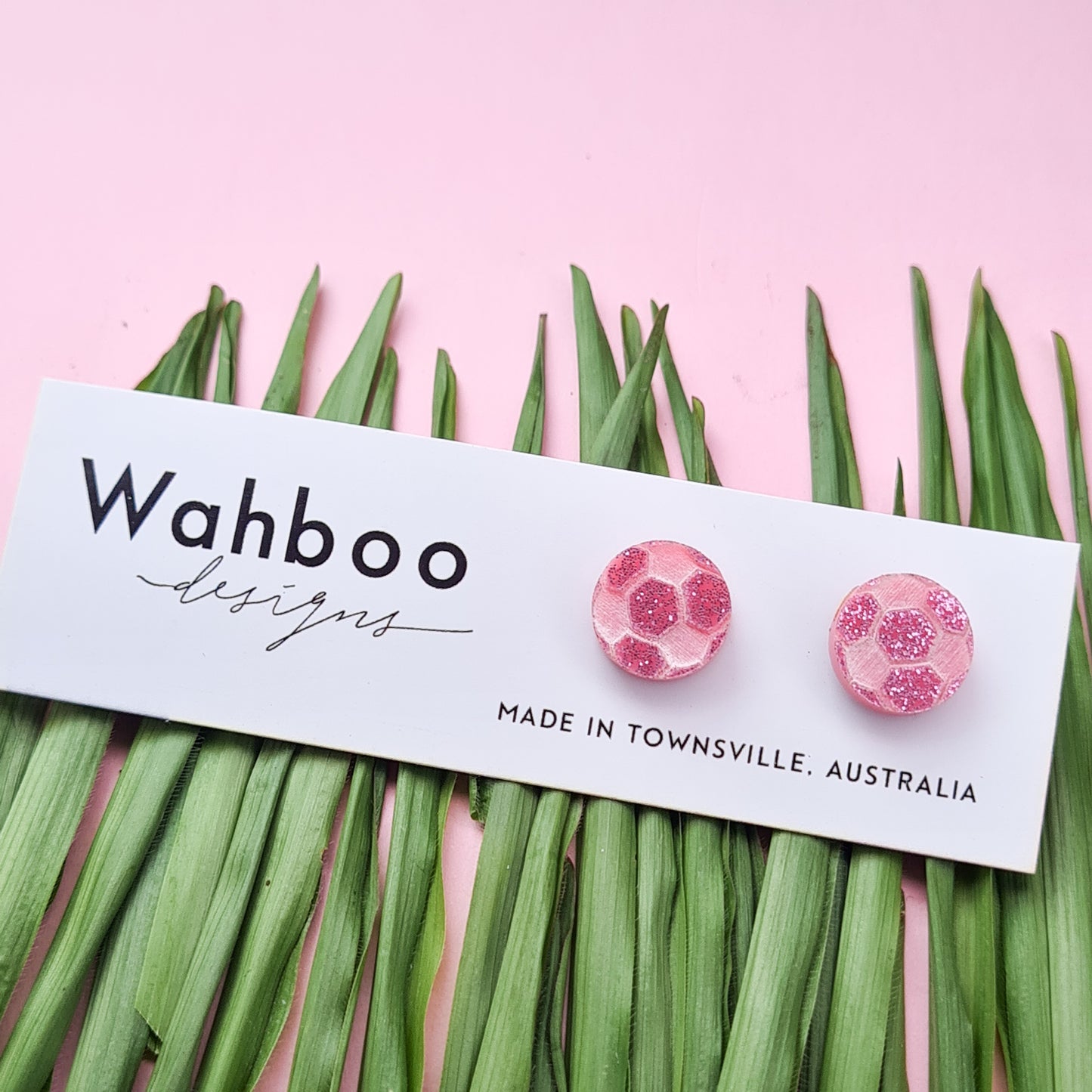 Soccer Football Stud Earrings
