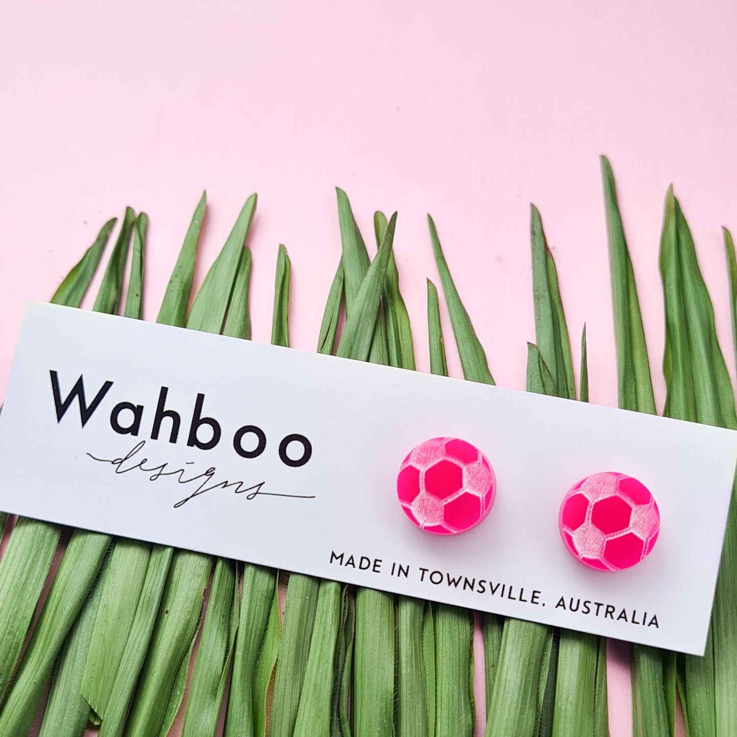 Soccer Football Stud Earrings