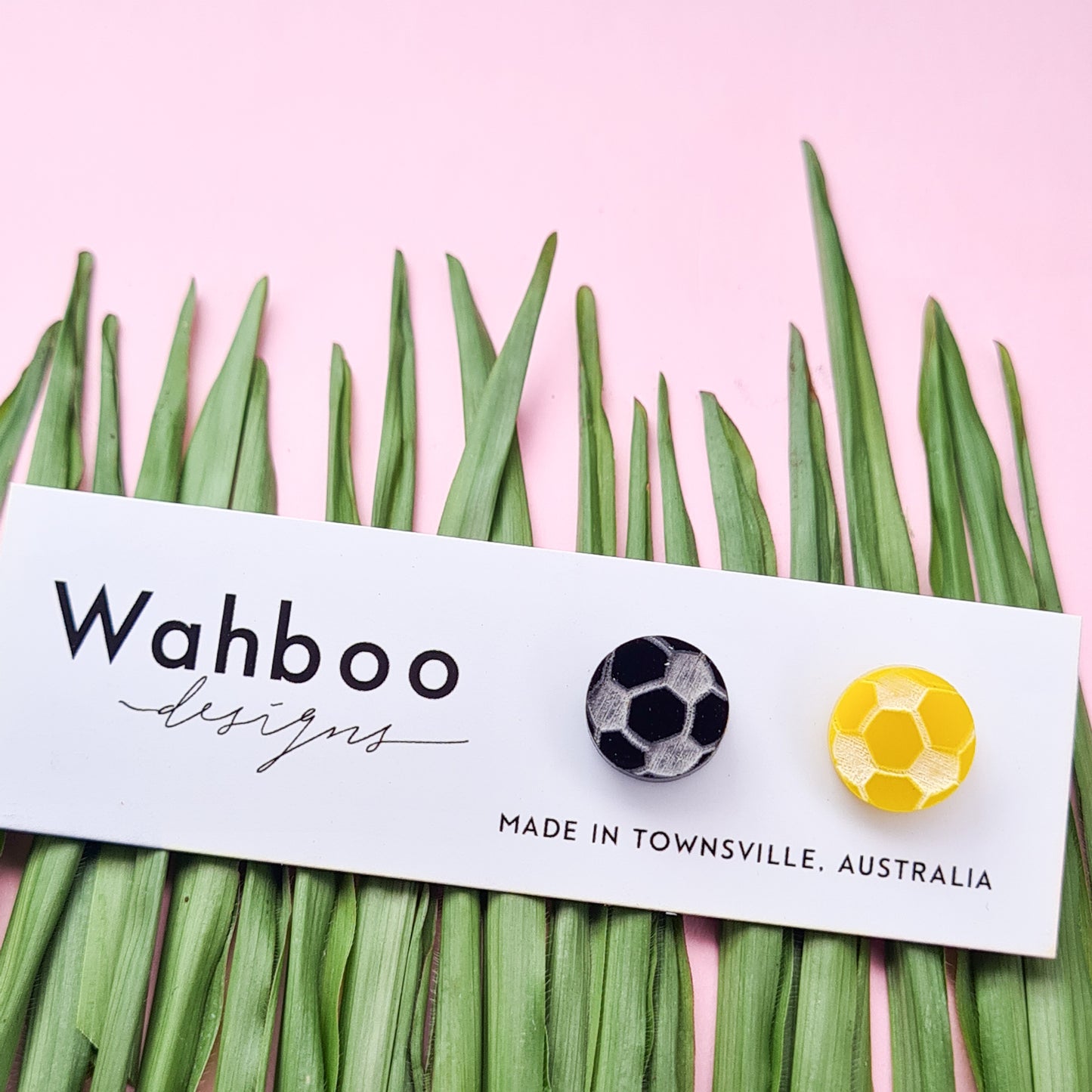 Soccer Football Stud Earrings