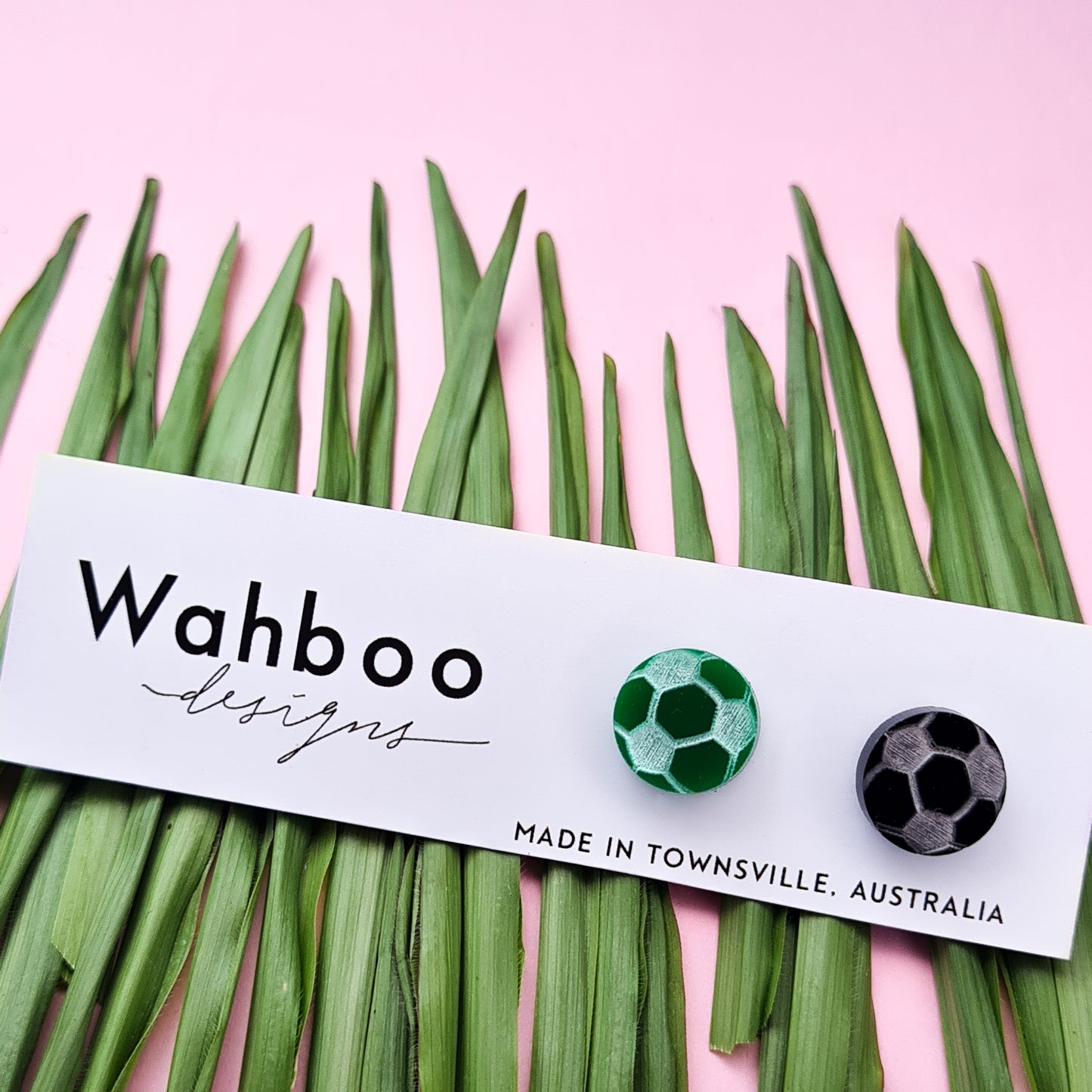 Soccer Football Stud Earrings