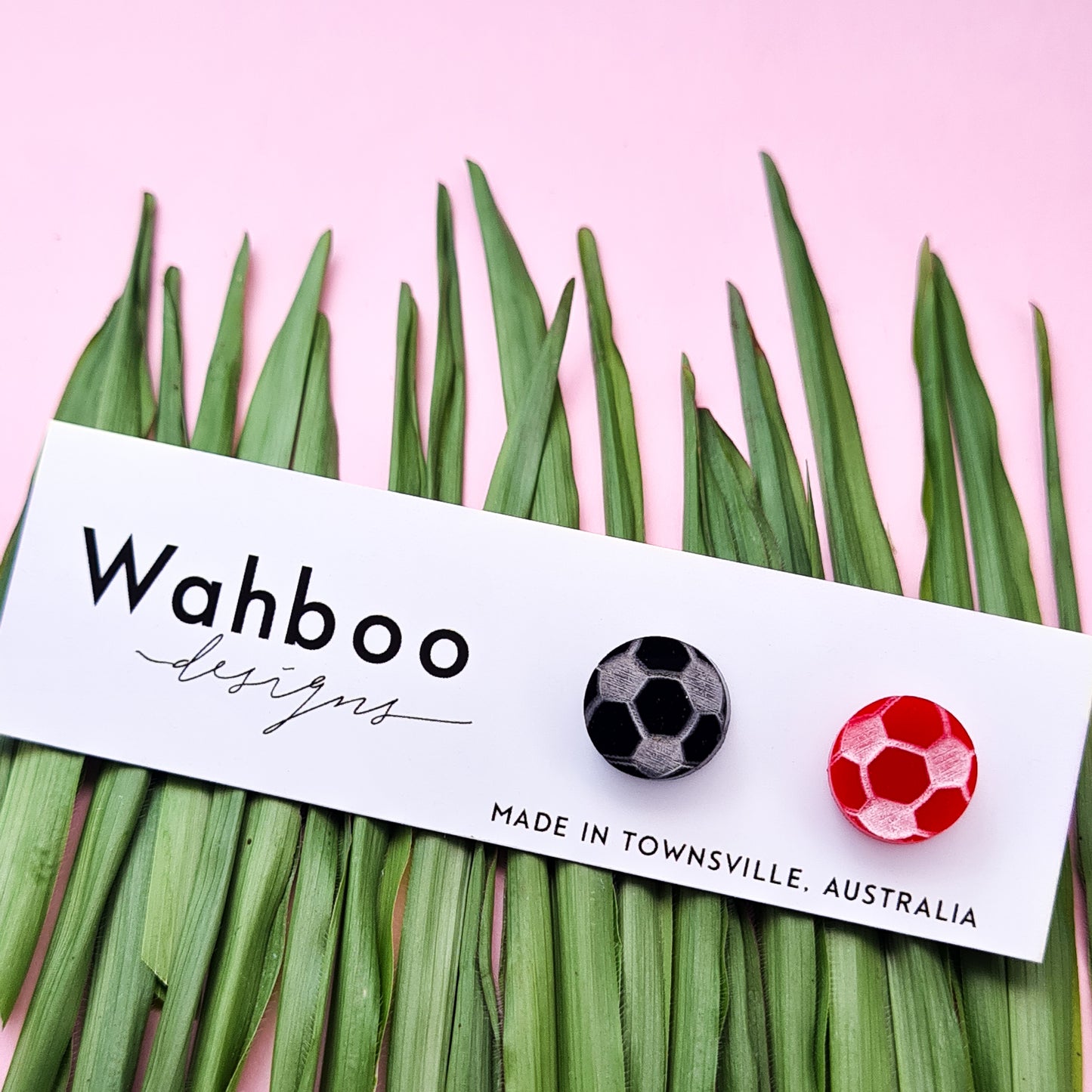 Soccer Football Stud Earrings