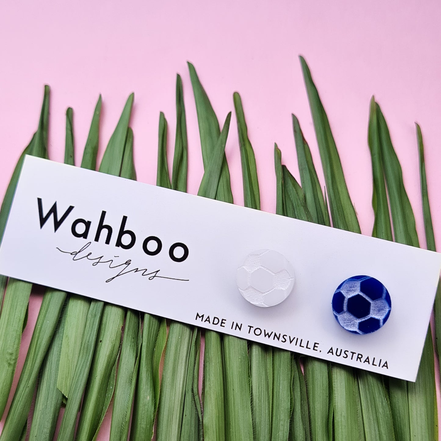 Soccer Football Stud Earrings