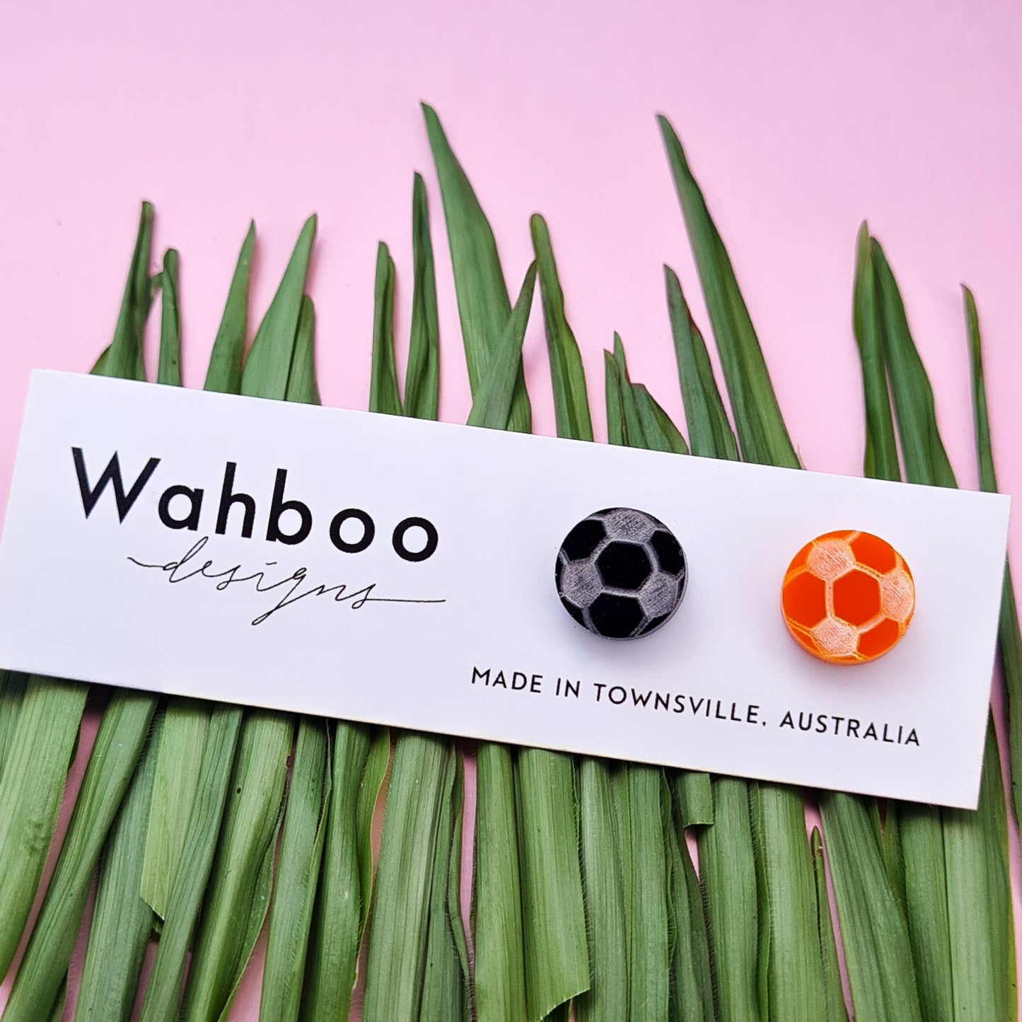 Soccer Football Stud Earrings