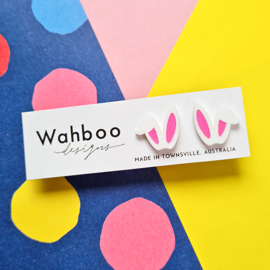 Easter Bunny Ears Stud Earrings